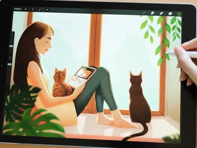 Introduction+To+Procreate+for+digital+painting+course+preview+image